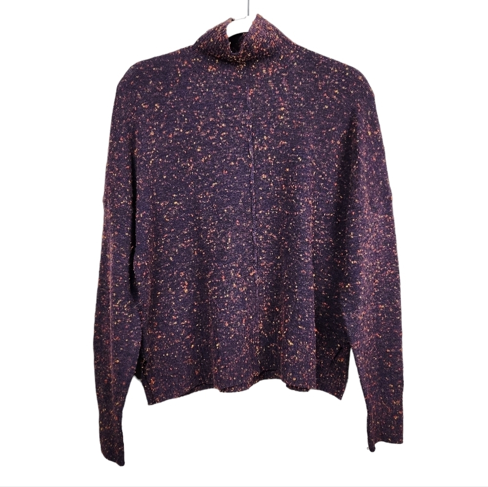French Connection Faray Boucle Ribbed Mock Turtleneck Sweater Women's Size XS